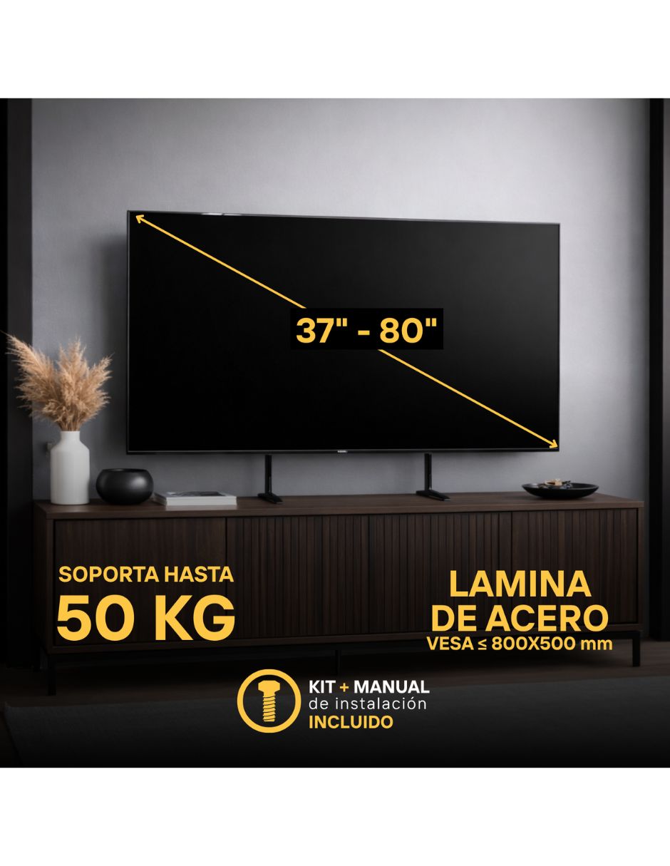Caballete para pantalla para pantalla fijo 37 - 80 pulgadas 6
