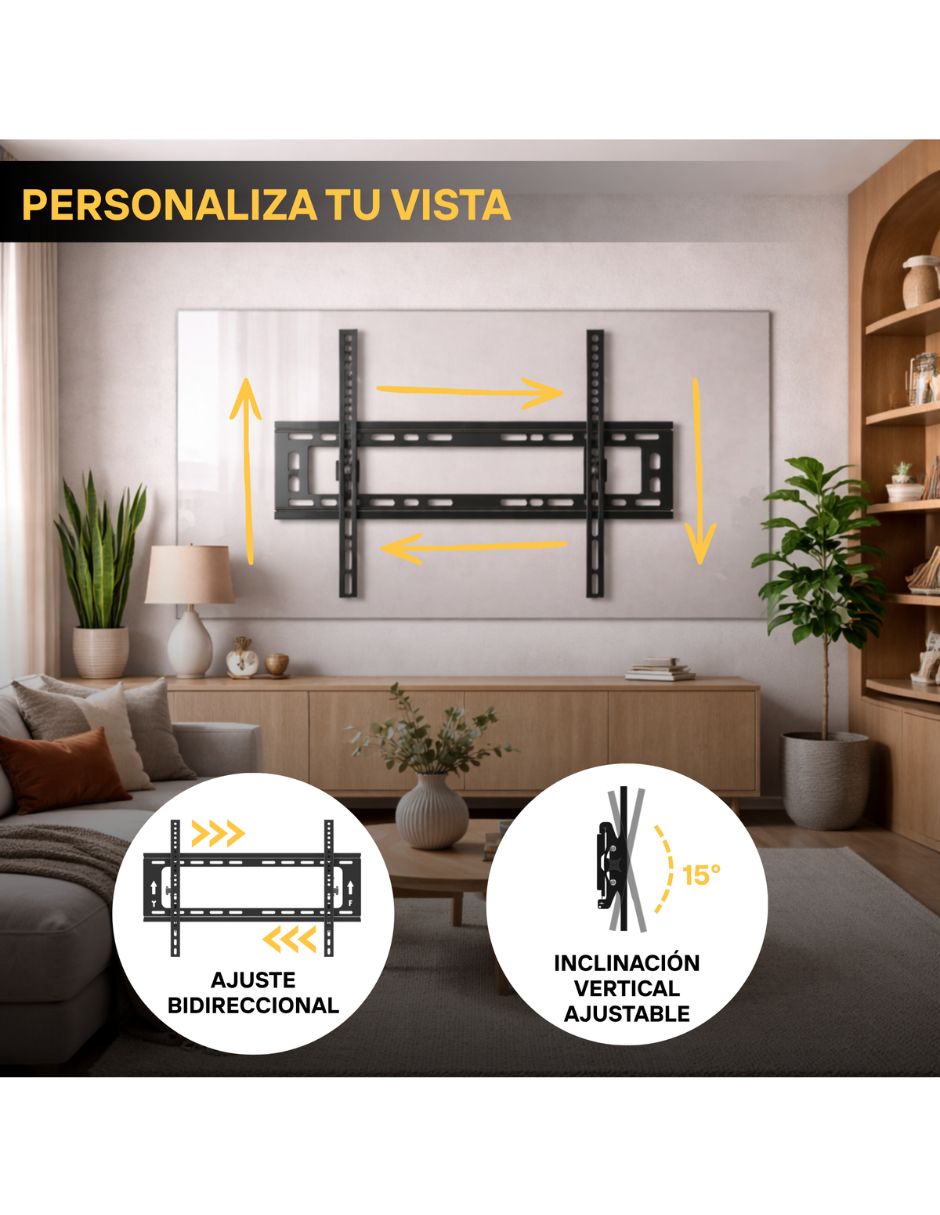 Soporte de pared para pantalla fijo 50 - 100 pulgadas 7