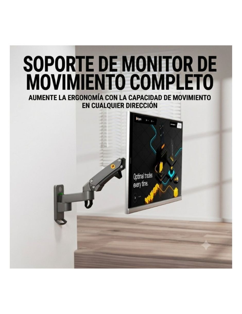 Soporte de pared para pantalla articulado 17 - 35 pulgadas 3