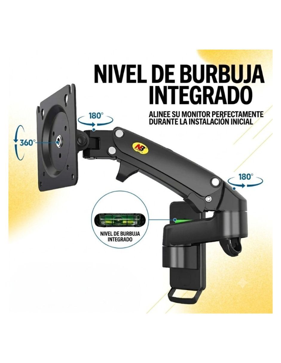 Soporte de pared para pantalla articulado 17 - 35 pulgadas 8