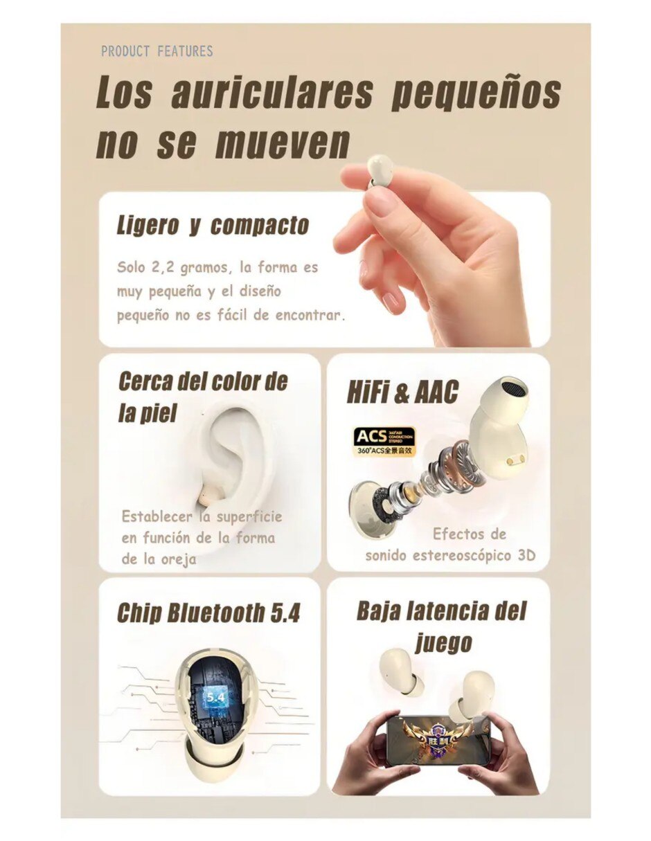 Audífonos In-Ear inalámbricos con cancelación de ruido 4