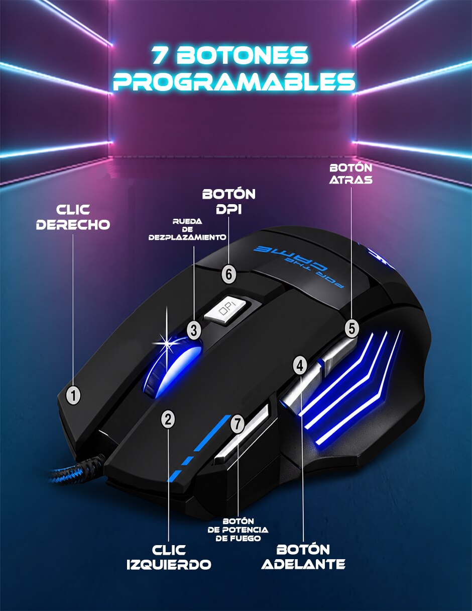 Mouse gamer IT-M023RGB 4
