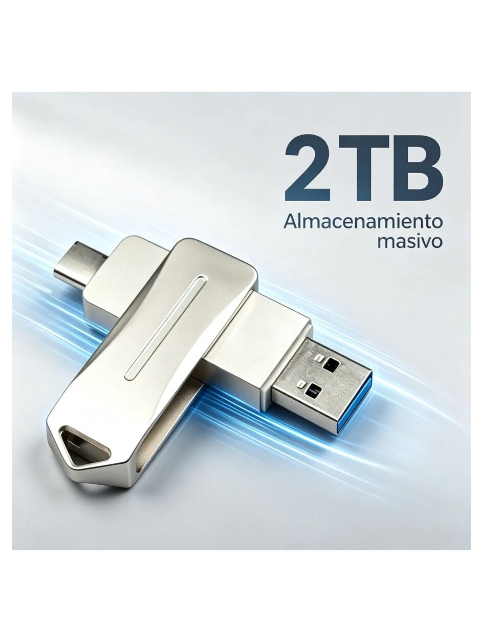 Memoria USB capacidad 2 TB 3