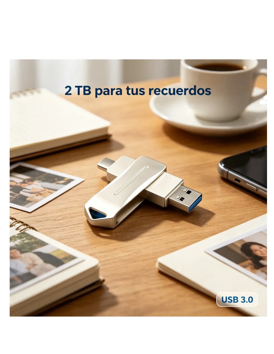 Memoria USB capacidad 2 TB 5