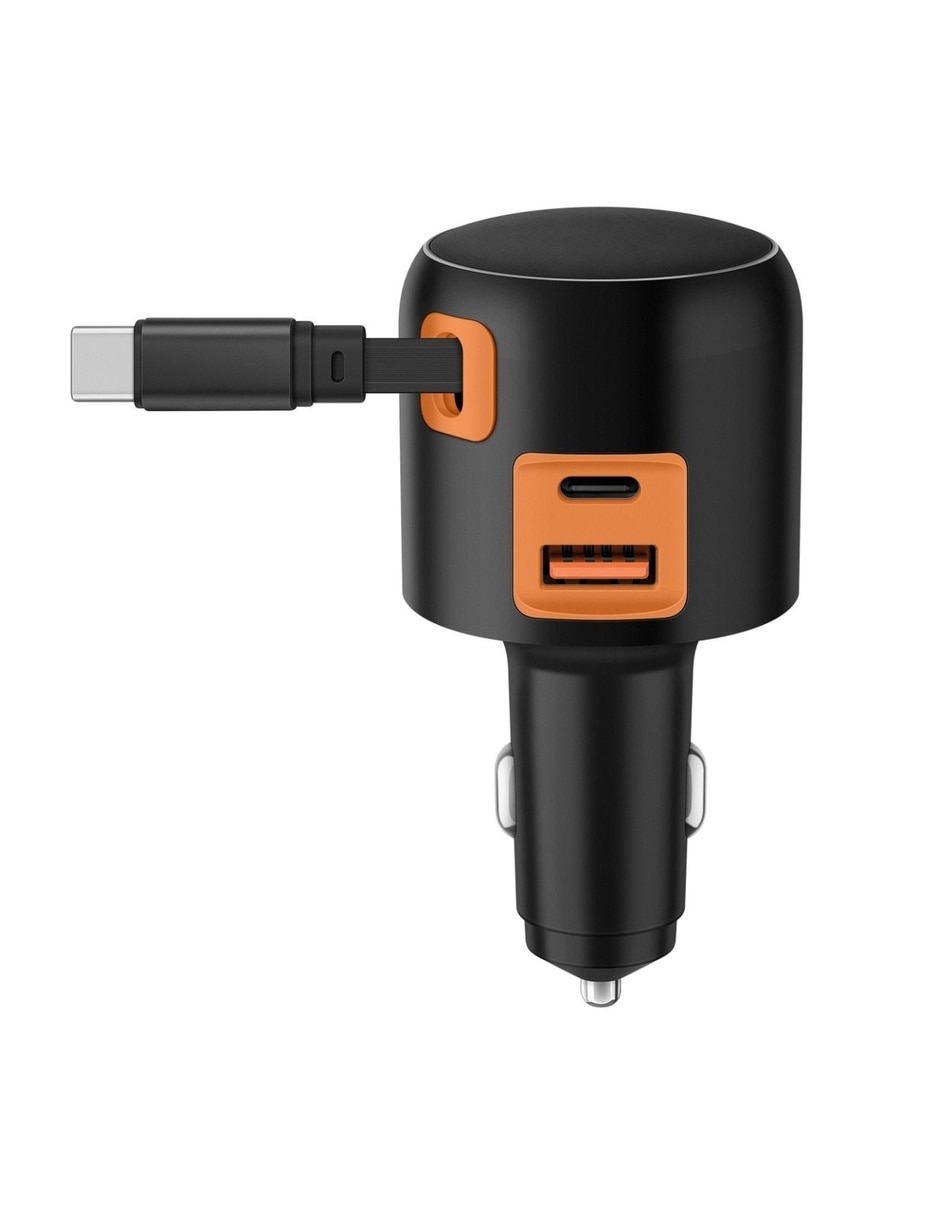 Cargador auto USB + USB tipo C 30 W Cargador auto USB + USB tipo C 30 W