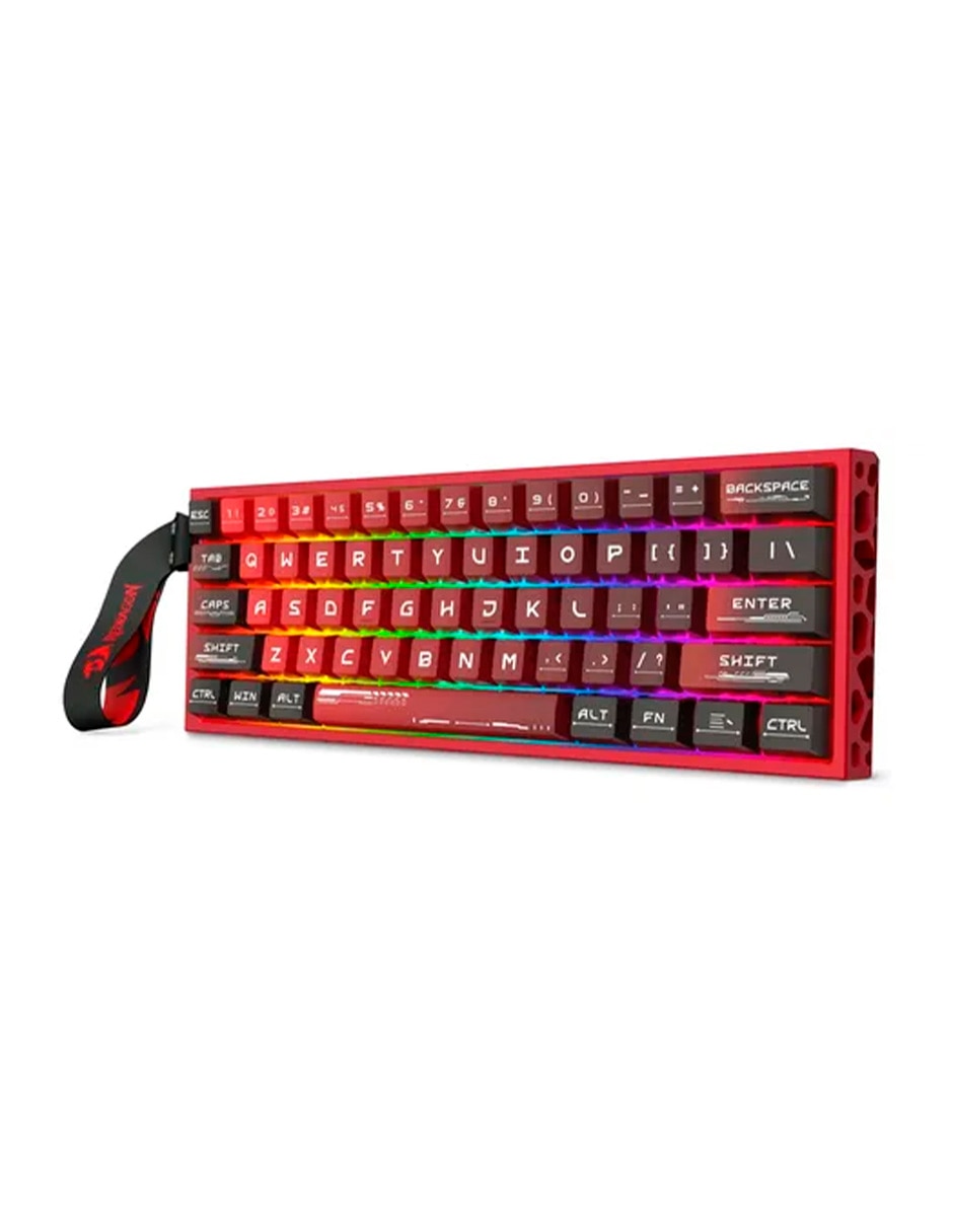 Teclado gamer USB-C QWERT inglés con interruptor Lineal (Red Black) VENOM MAGNETIC K753