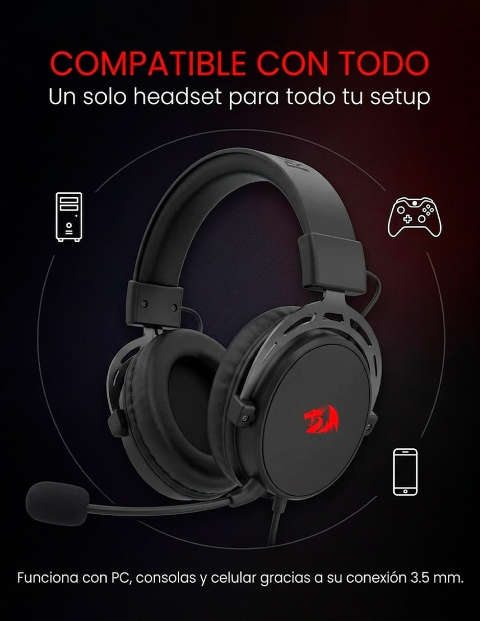 Audífonos gamer Alámbrica H541 3