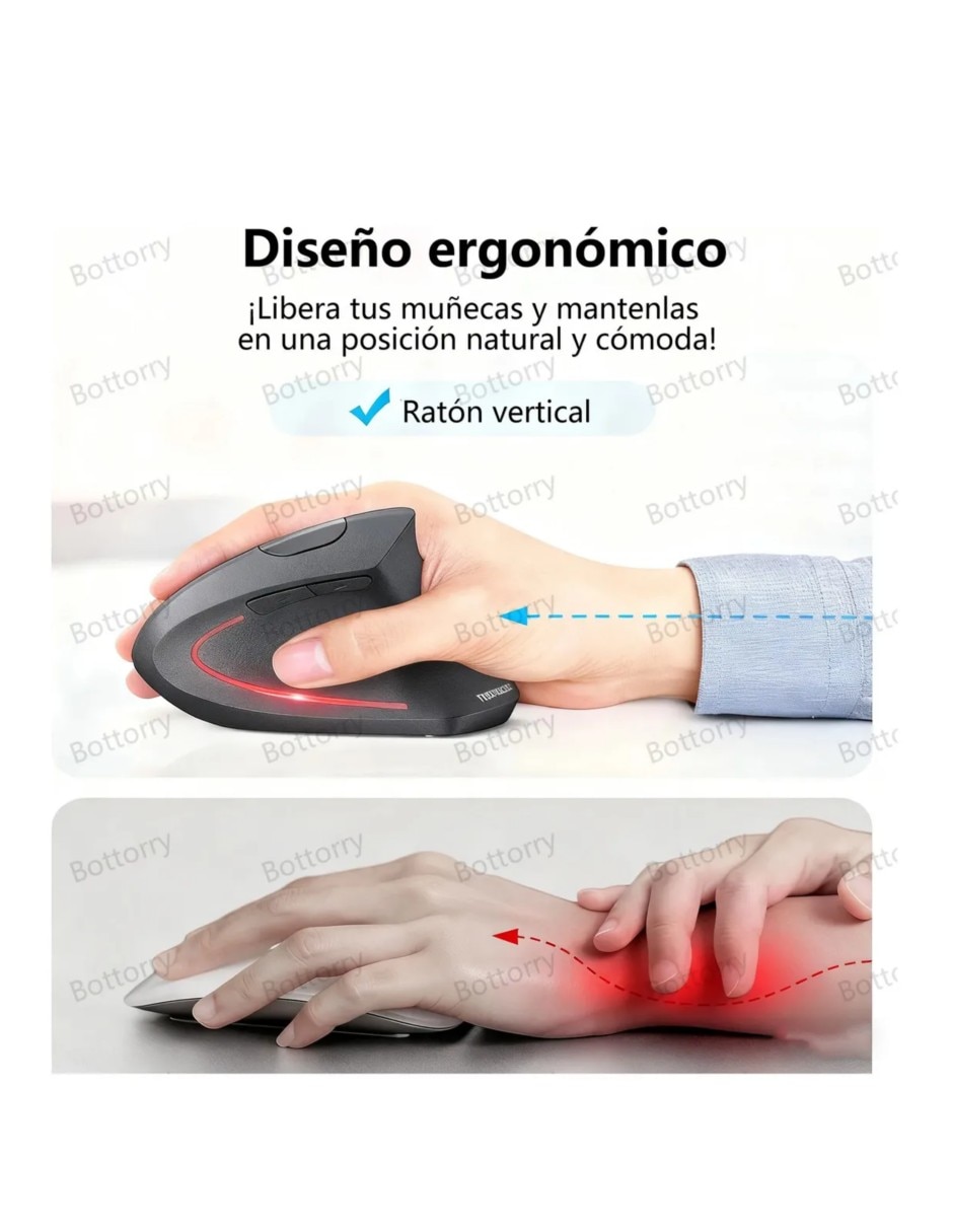 Mouse/Mouse Gamer Inalámbrica Mouse Inalámbrico Vert 3