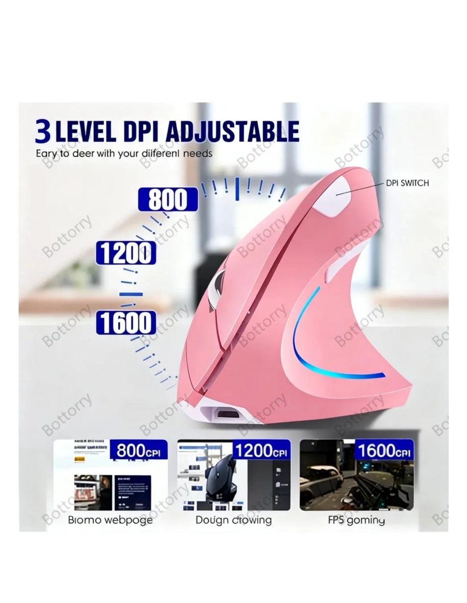 Mouse/Mouse Gamer Alámbrica e inalámbrica Mouse Inalámbrico 2