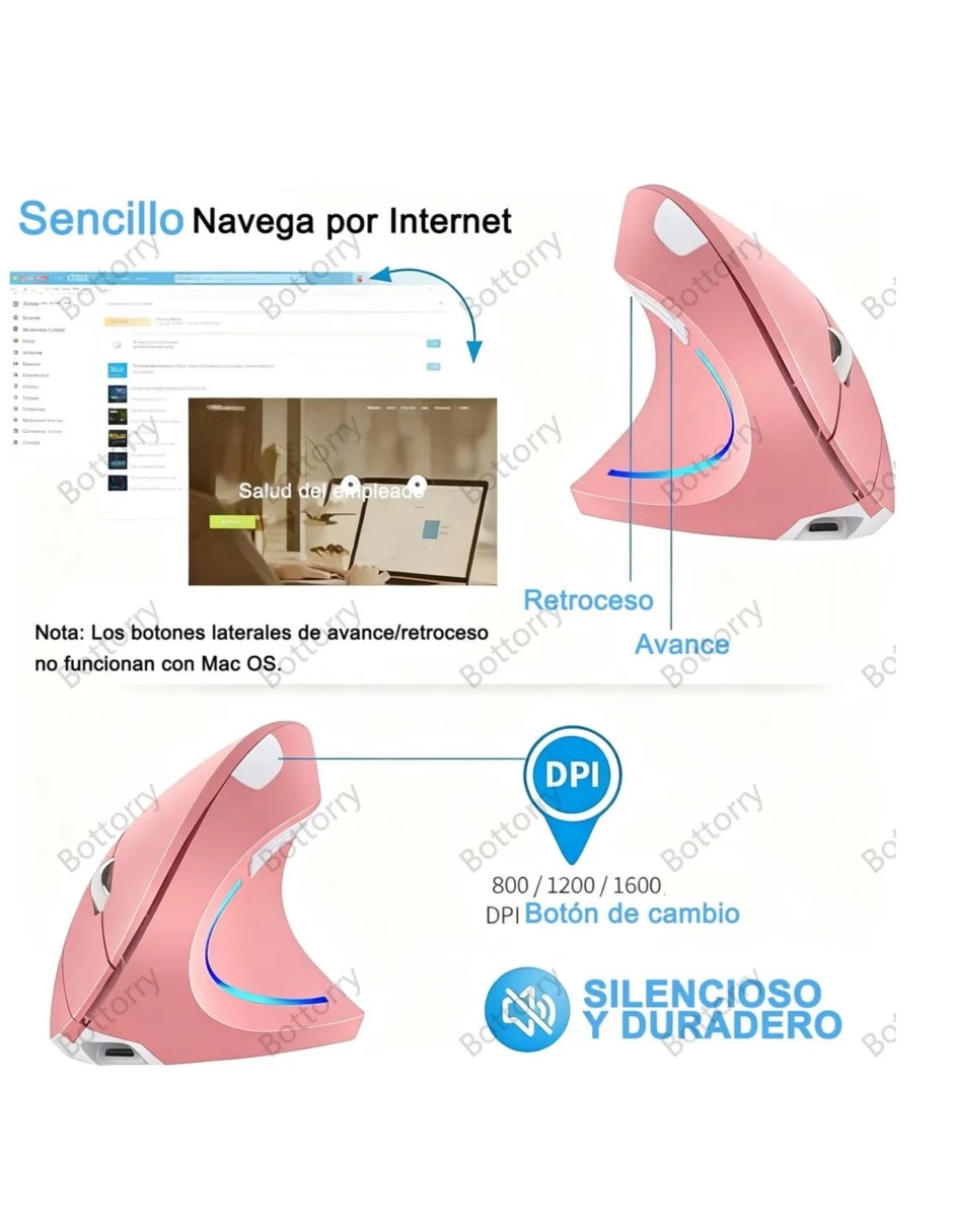 Mouse/Mouse Gamer Alámbrica e inalámbrica Mouse Inalámbrico 4