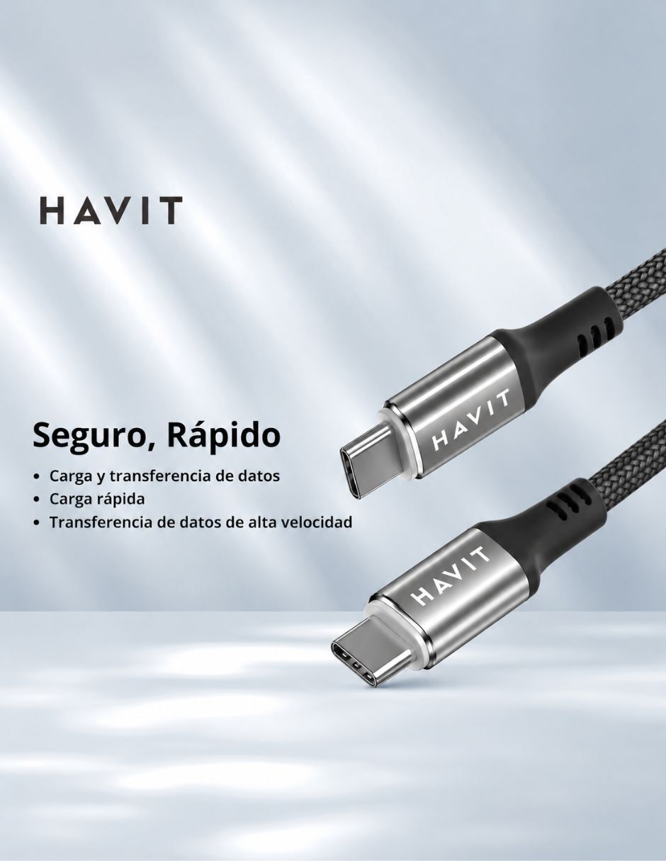 Cable C USB C a tipo USB C de 1 m 5