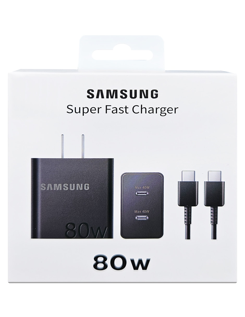 Cargador pared Super Fast Charger USB tipo C 80 W Cargador pared Super Fast Charger USB tipo C 80 W