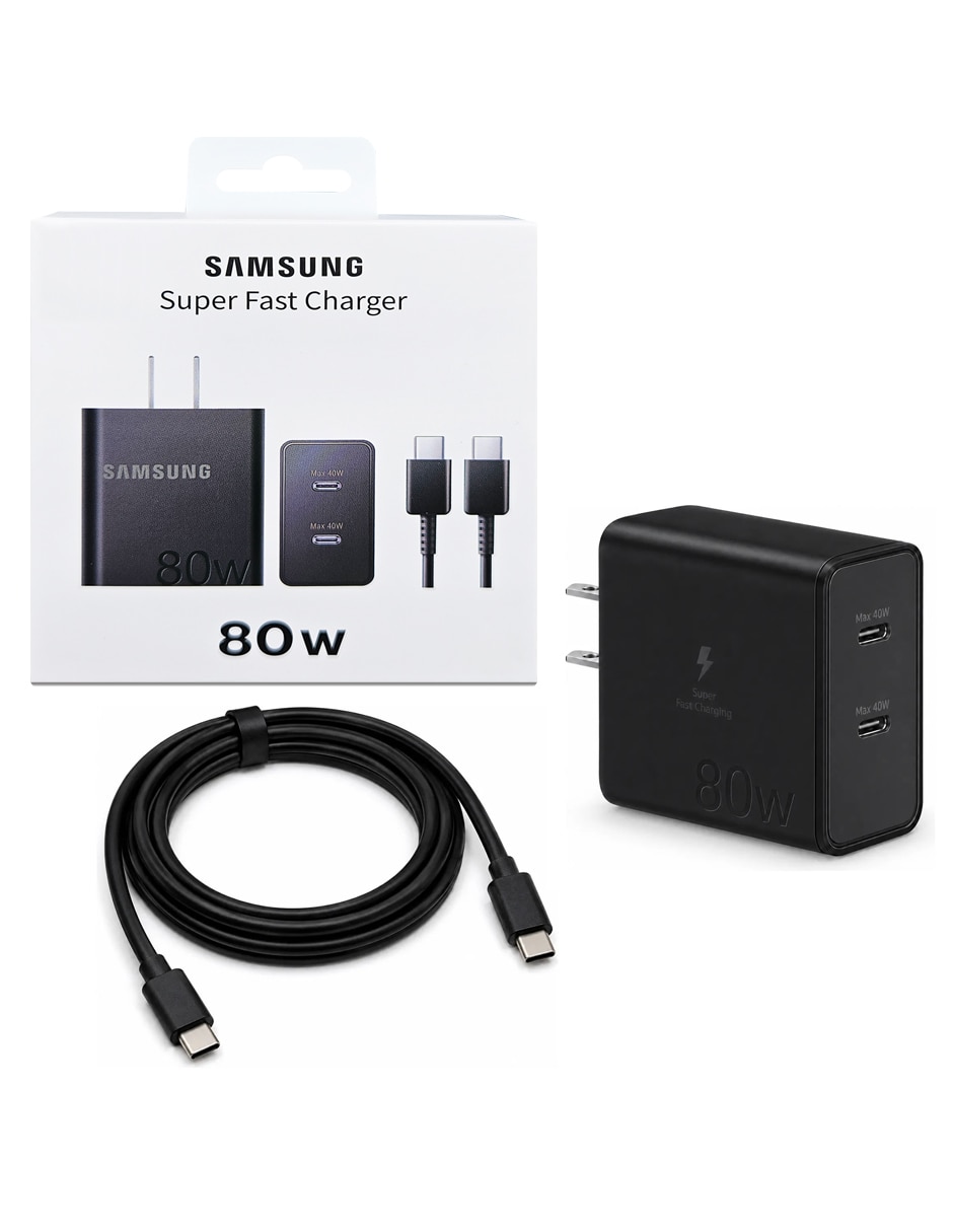 Cargador pared Super Fast Charger USB tipo C 80 W 2