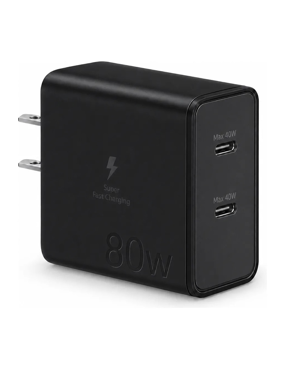 Cargador pared Super Fast Charger USB tipo C 80 W 3
