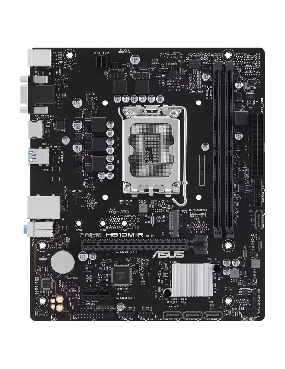 Tarjeta madre PRIME H610M-R compatible con procesador Intel 4