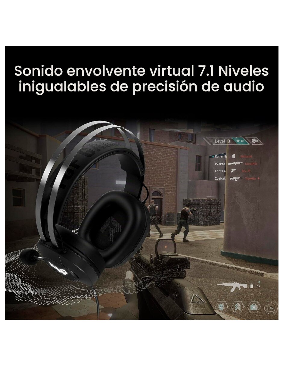 Audífonos gamer Alámbrica A302 TUF H1 GEN II HEA No aplica 5