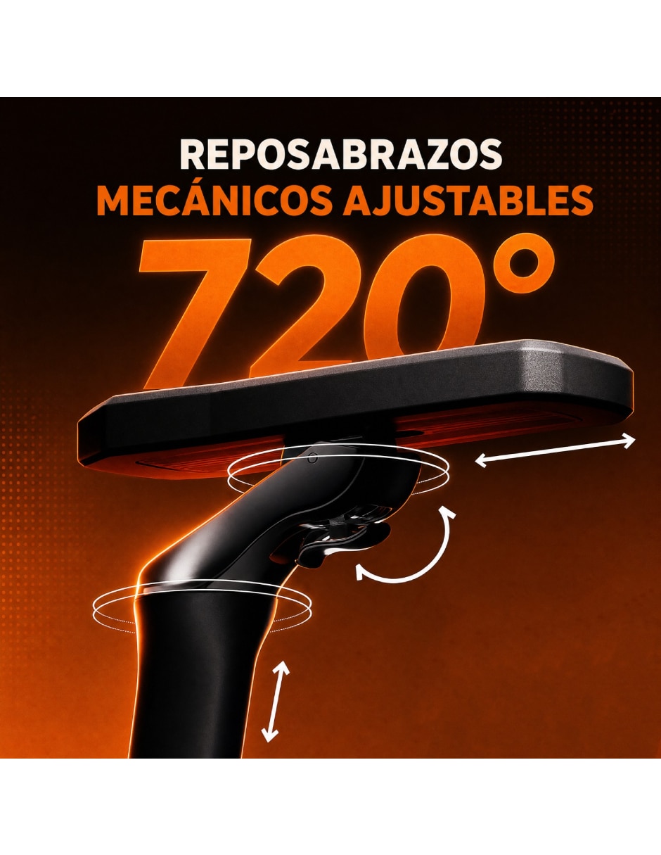 Silla gamer con masajeador M1 de Mezcla de materiales 4