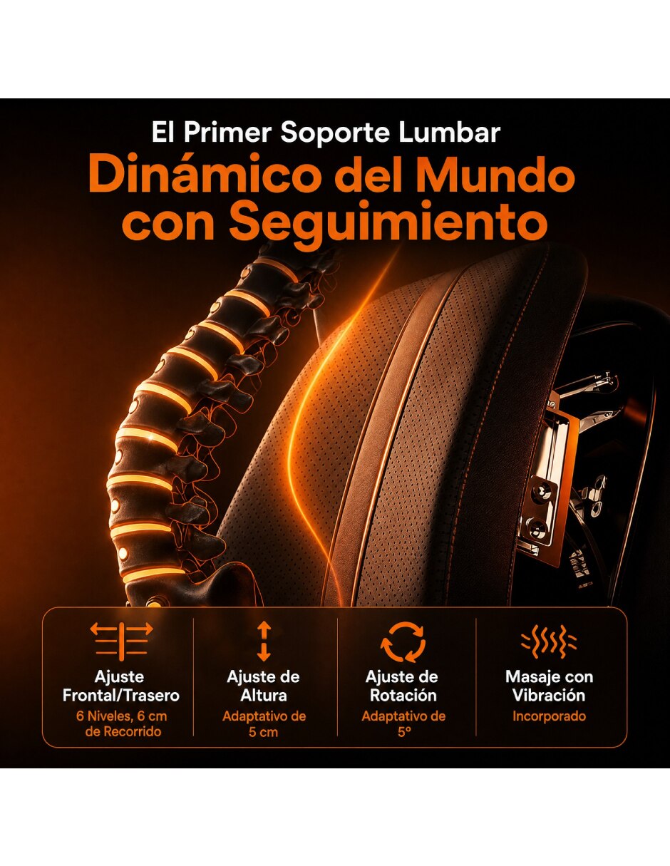 Silla gamer con masajeador M1 de Mezcla de materiales 5