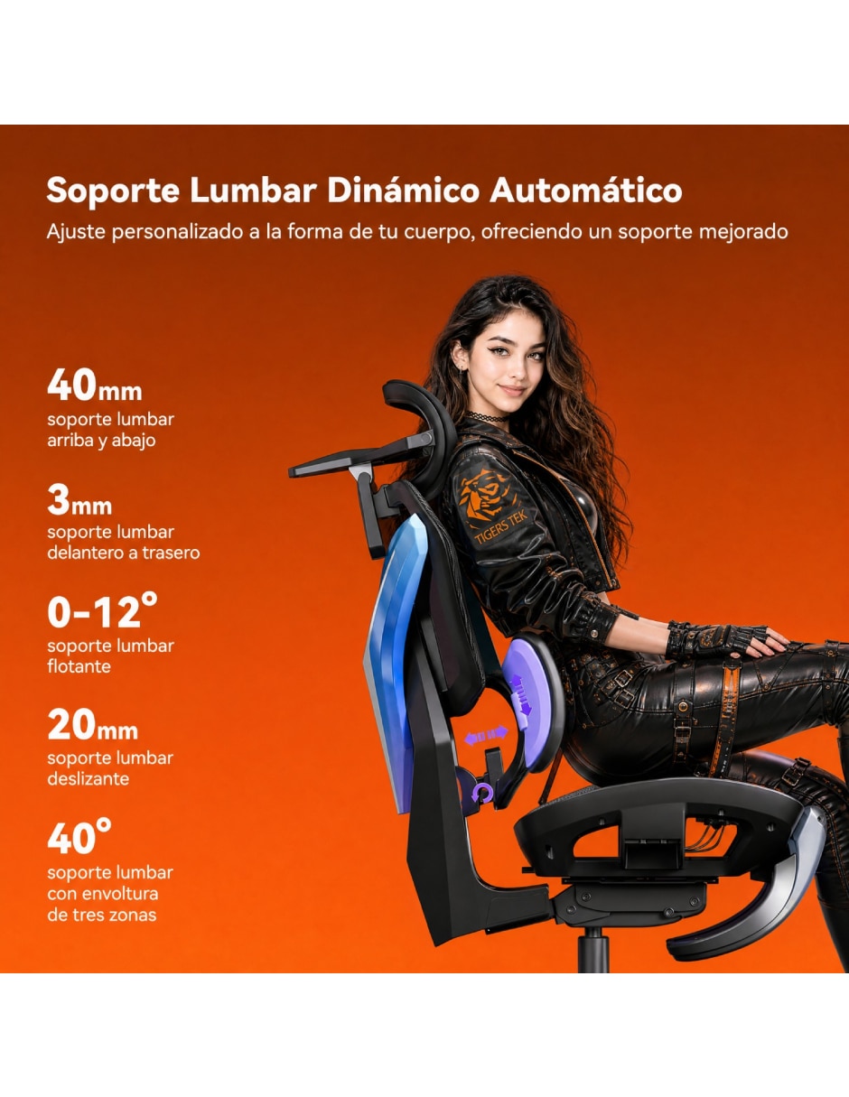 Silla gamer X1 de Mezcla de materiales 6