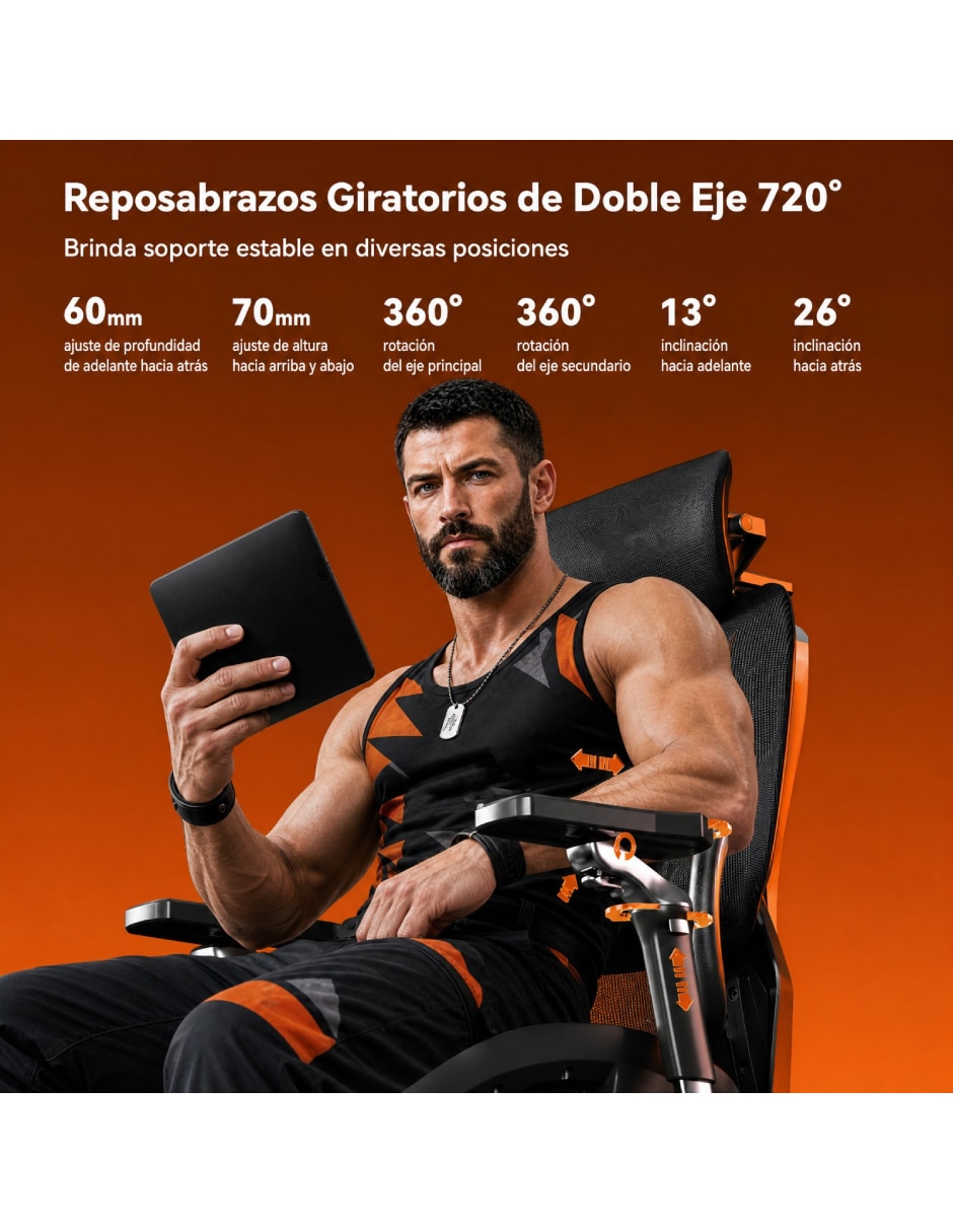 Silla gamer X1 de Mezcla de materiales 10
