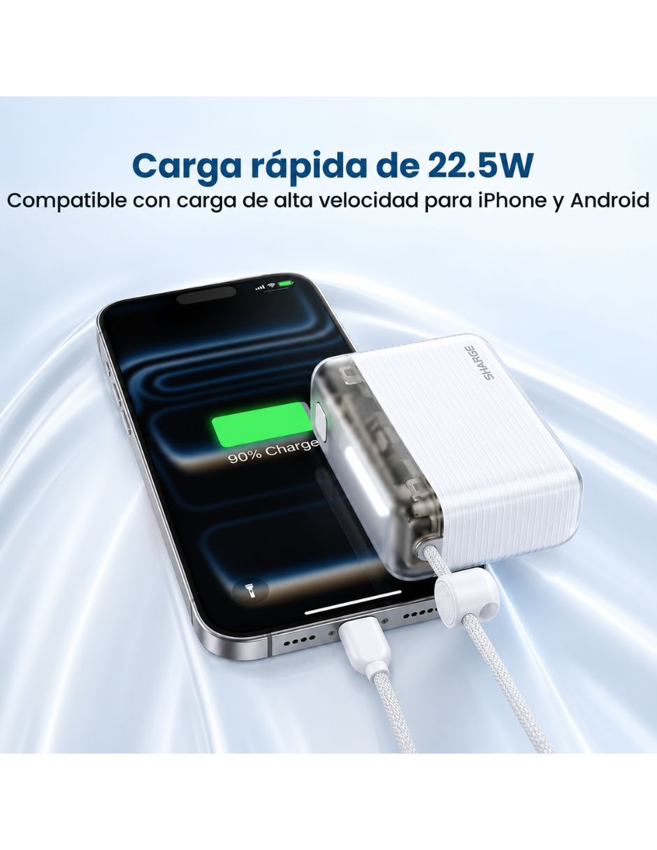 Batería portátil 10000 mah 5