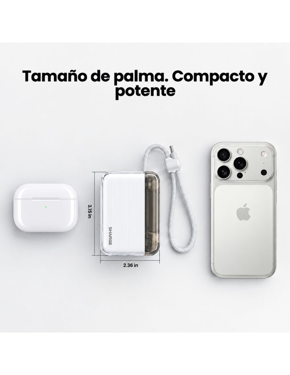Batería portátil 10000 mah 7