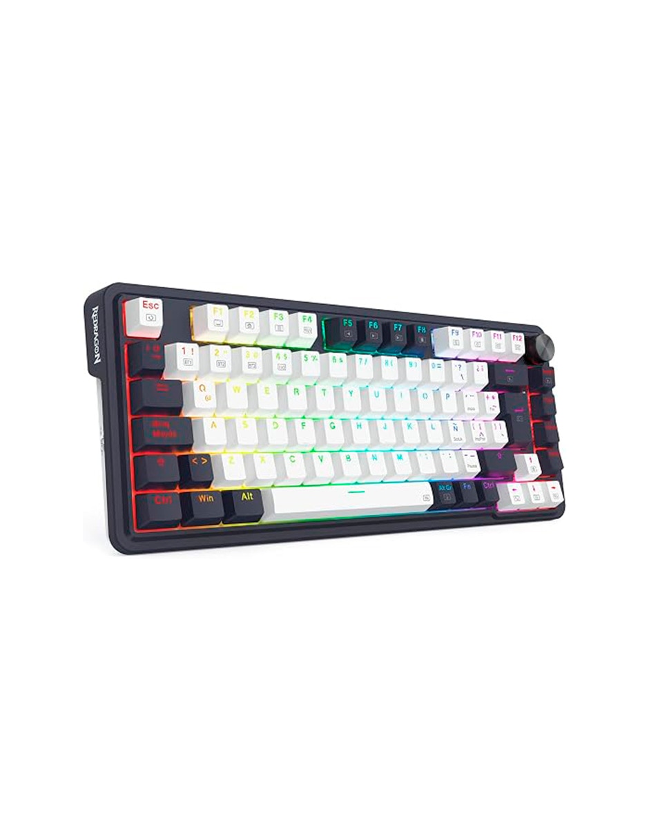 Teclado gamer alámbrica e inalámbrica qwert español con interruptor lineal (red black) ucal pro k673 Teclado gamer alámbrica e inalámbrica qwert español con interruptor lineal (red black) ucal pro k673