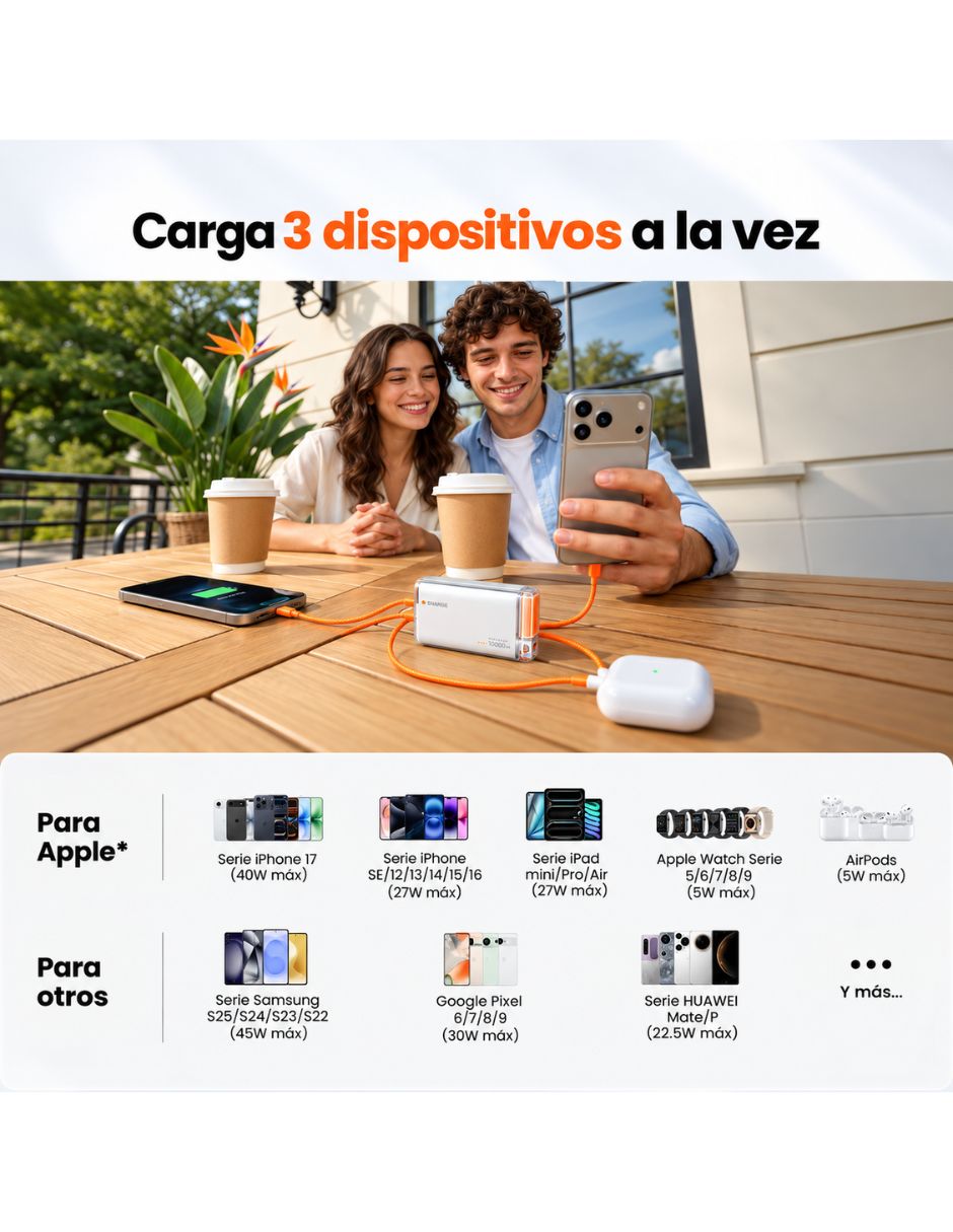 Batería portátil 10000 mAh 2