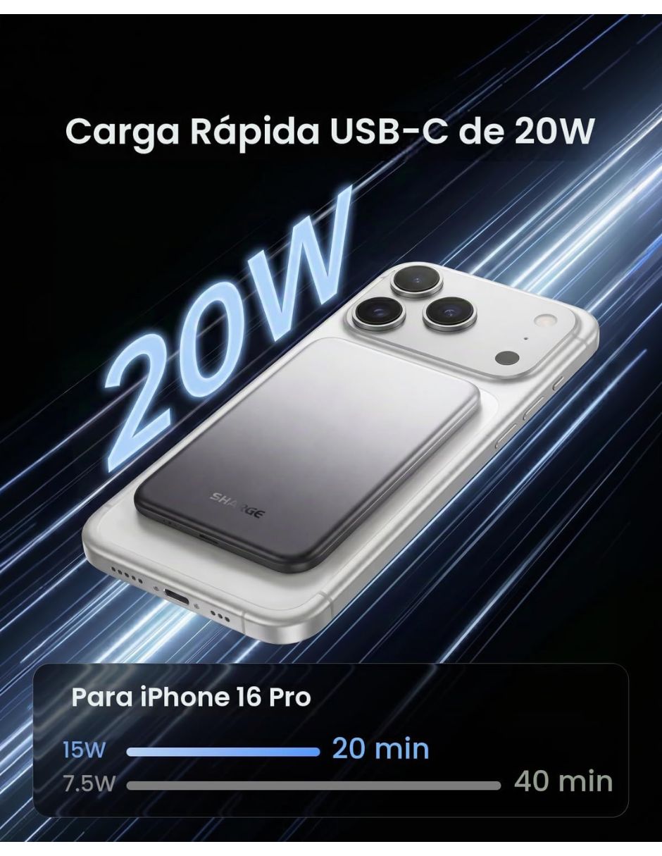 Batería portátil 10000 mAh 5