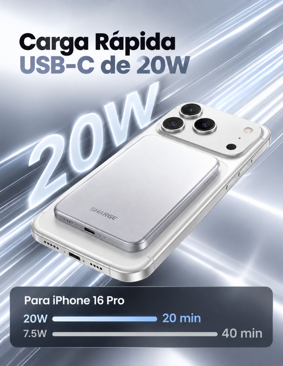 Batería portátil 10000 mAh 6