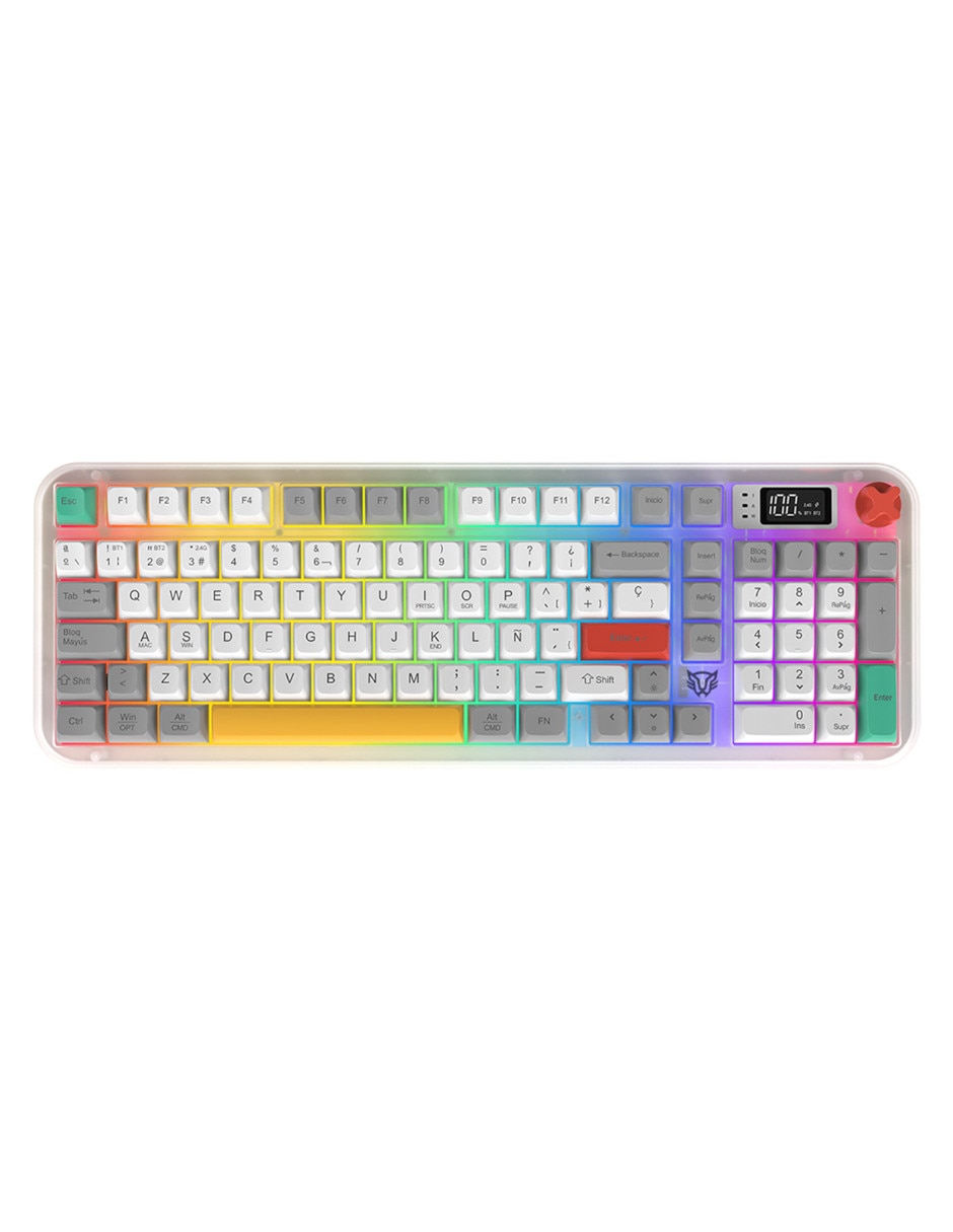 Teclado gamer Alámbrica e inalámbrica QWERT español con interruptor Membrana cúpula de goma BR-945783 Teclado gamer Alámbrica e inalámbrica QWERT español con interruptor Membrana cúpula de goma BR-945783