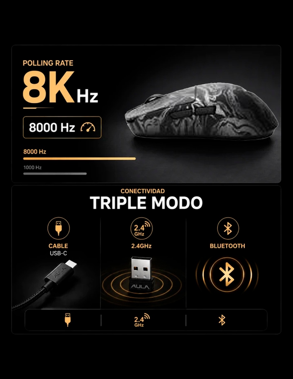 Mouse gamer x9 max wireless 5
