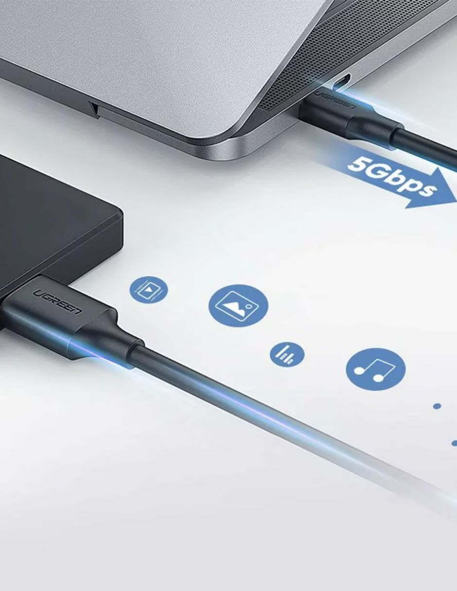 Cable micro USB a tipo USB C de 1 m 5