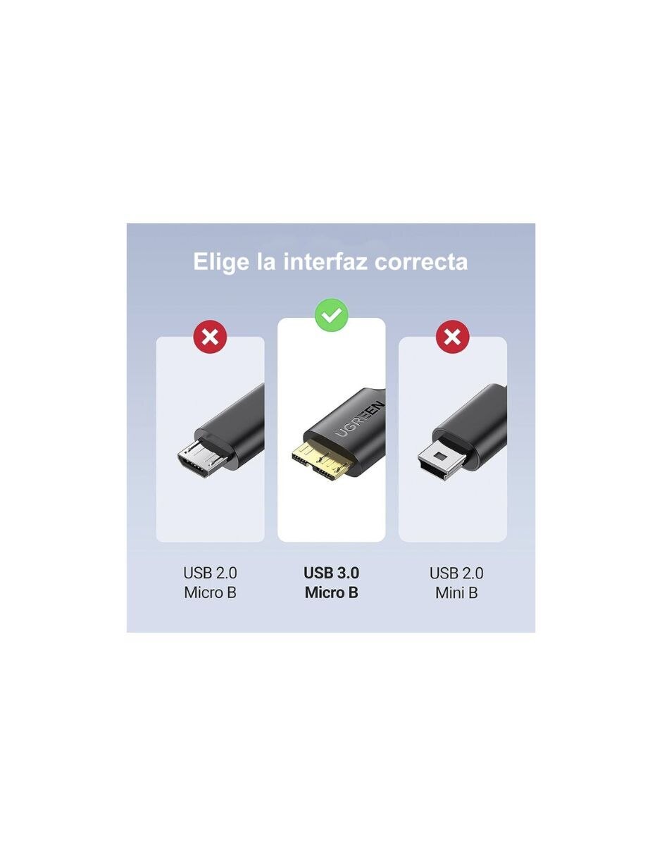 Cable micro USB a tipo USB C de 1 m 6