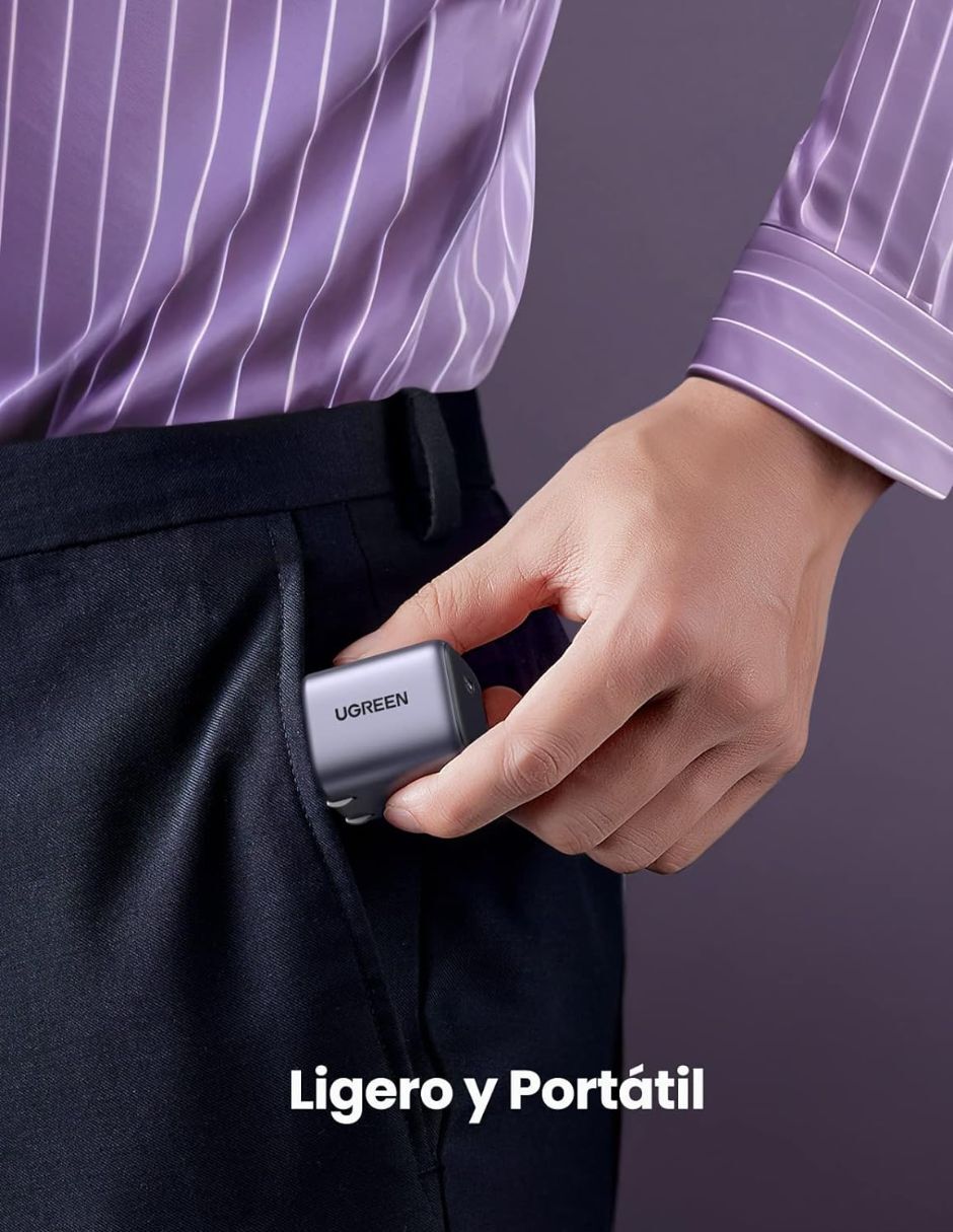 Cargador pared Tipo C carga rápida USB tipo C 20 W 7