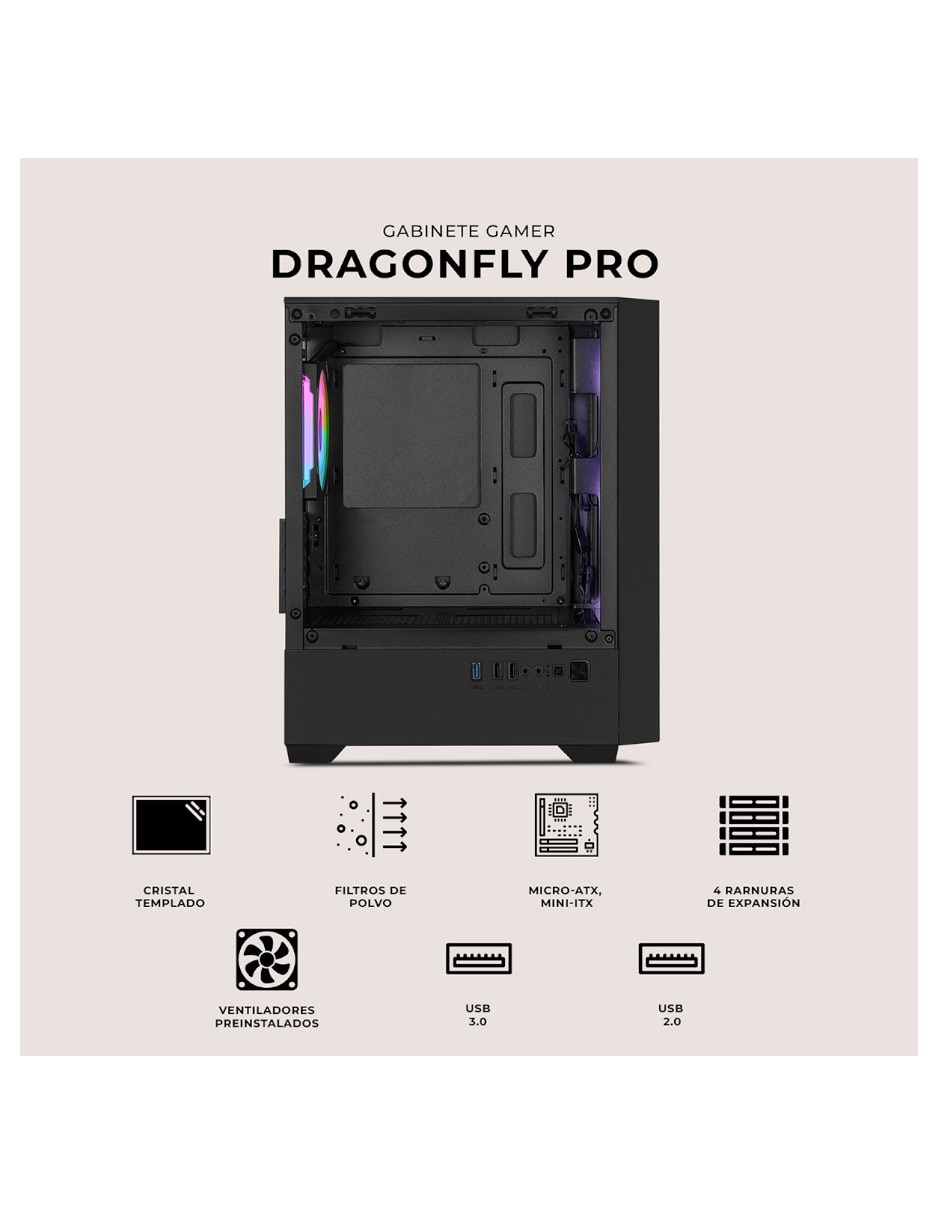 Gabinete dragonfly pro 6
