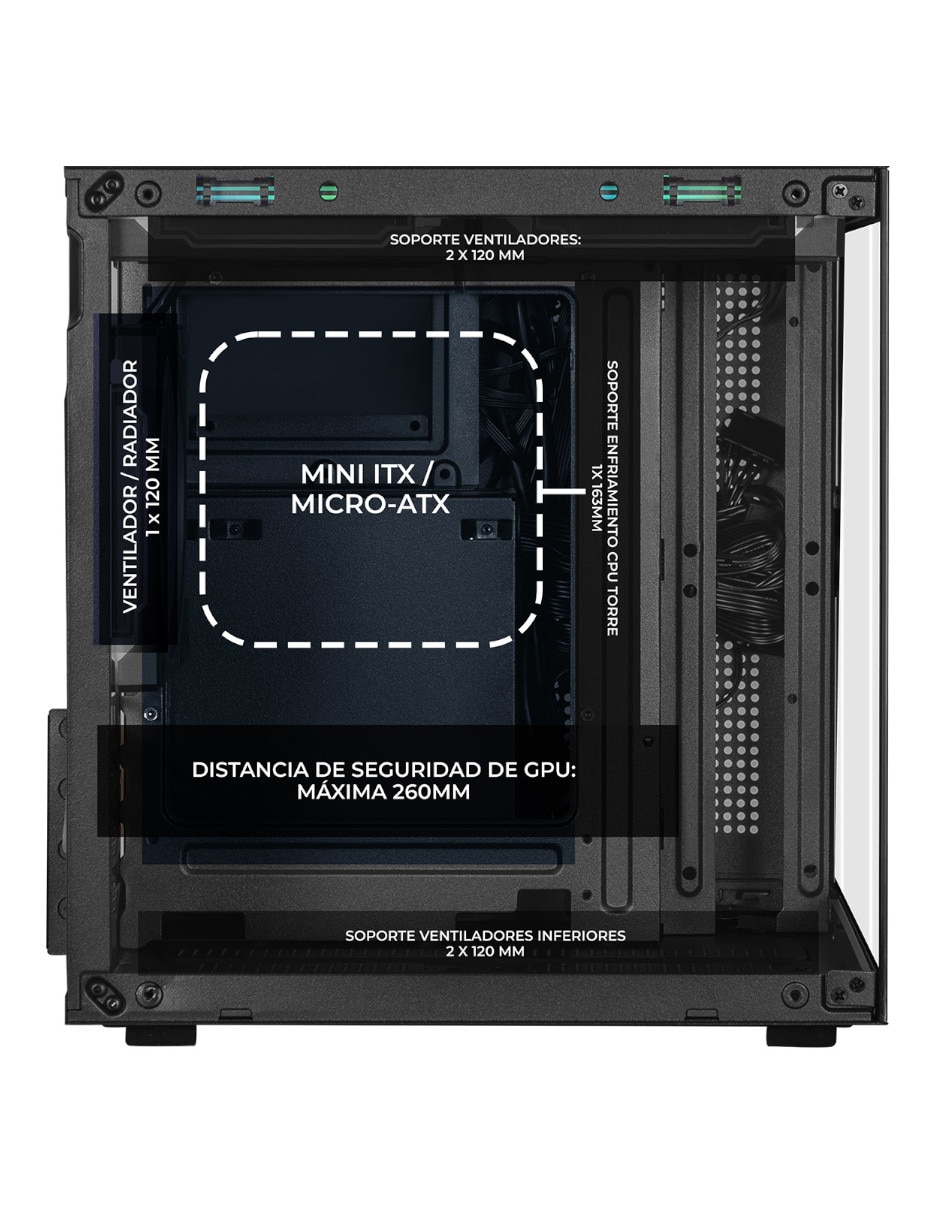 Gabinete crystal compact 3