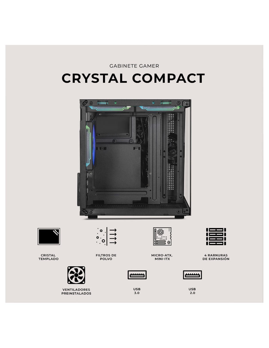 Gabinete crystal compact 6