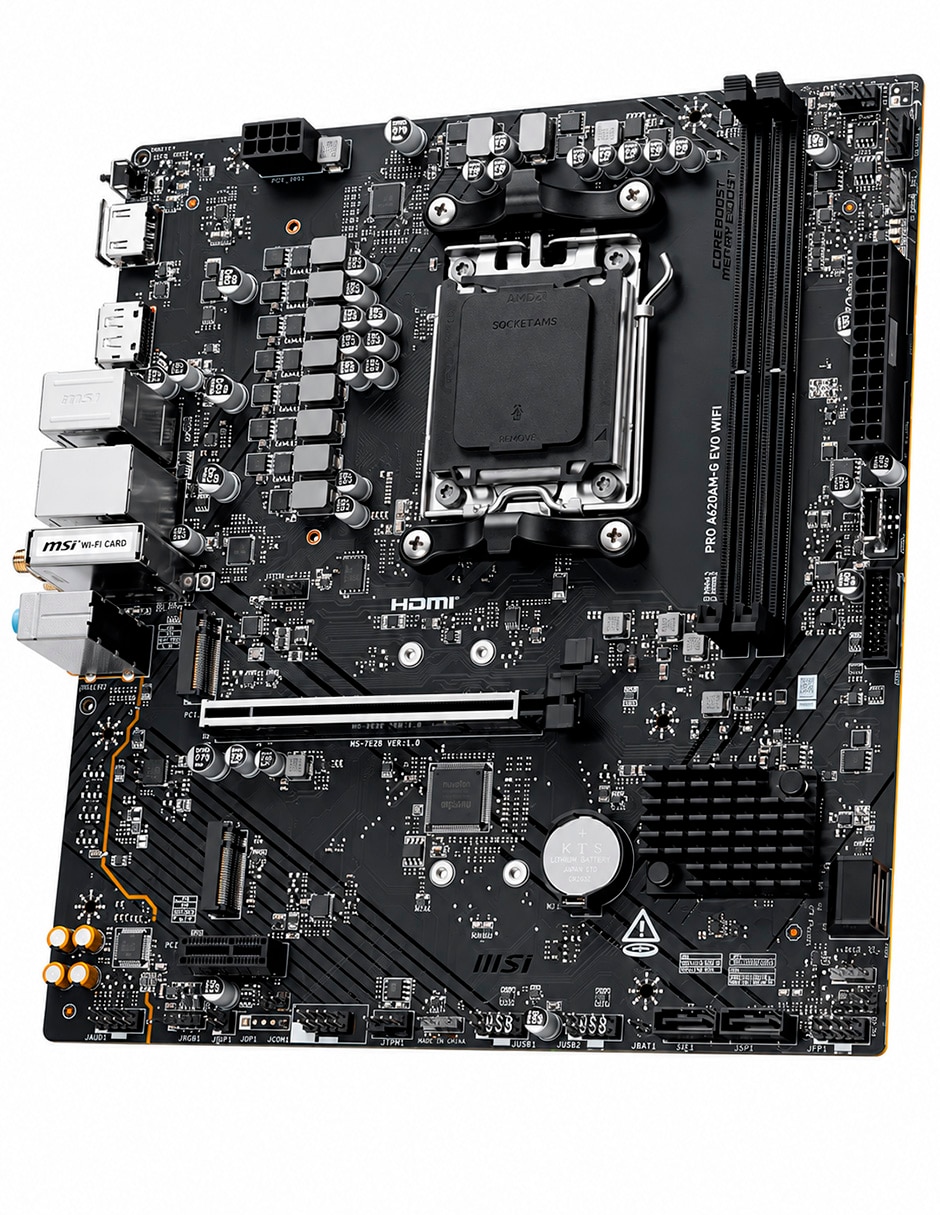 Tarjeta madre pro a620am-g evo wifi compatible con procesador amd 3