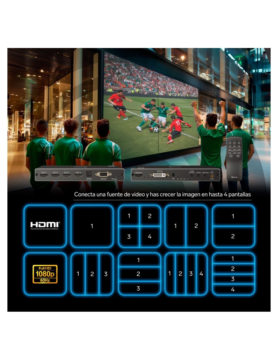 Extensor de hdmi 4k/uhd 3