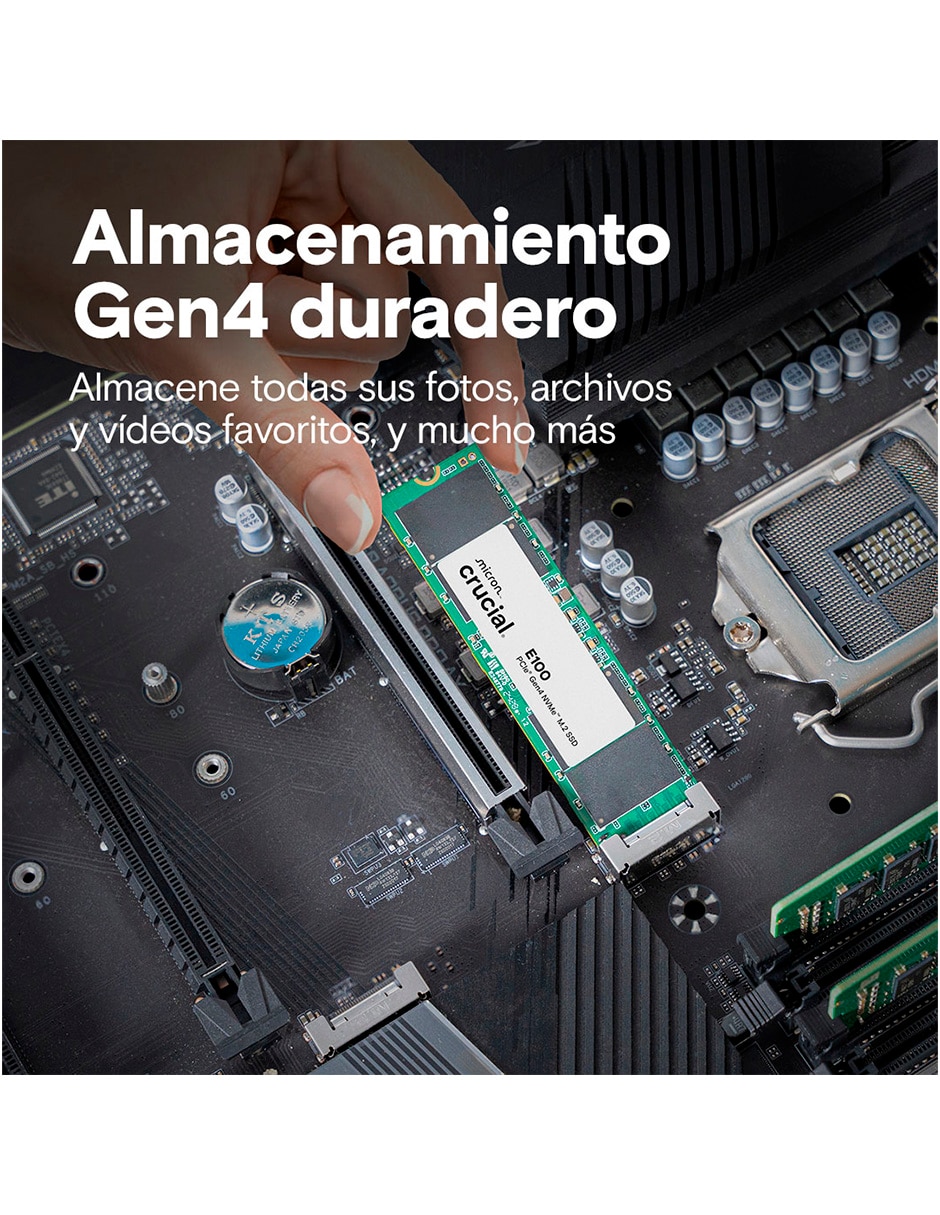 Unidad SSD Crucual capacidad 480 GB 3