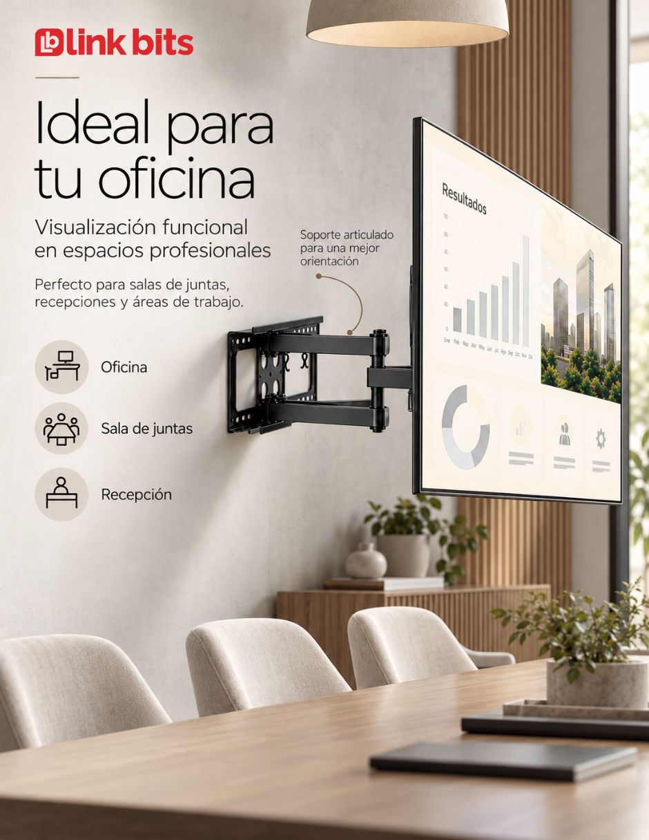 Soporte de techo para pantalla articulado 37 - 80 pulgadas 6
