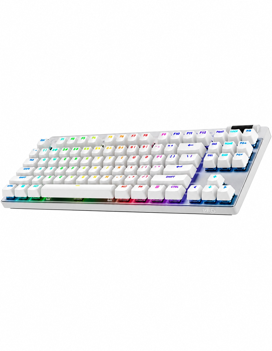 Teclado gamer alámbrica e inalámbrica qwert inglés con interruptor táctiles (brown clear) g pro x tkl lightspeed