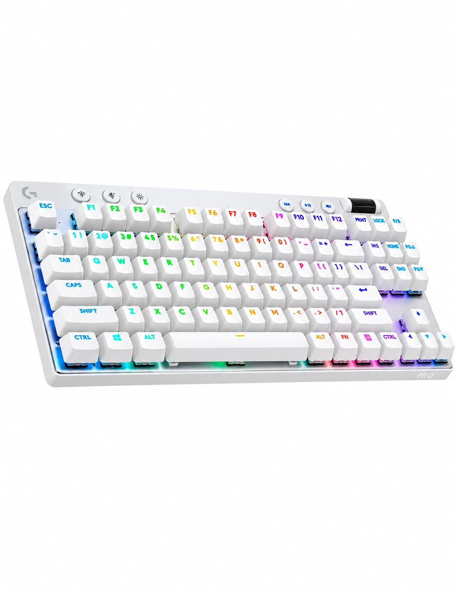 Teclado gamer alámbrica e inalámbrica qwert inglés con interruptor táctiles (brown clear) g pro x tkl lightspeed