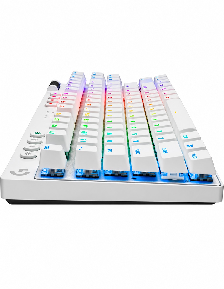 Teclado gamer alámbrica e inalámbrica qwert inglés con interruptor táctiles (brown clear) g pro x tkl lightspeed 5