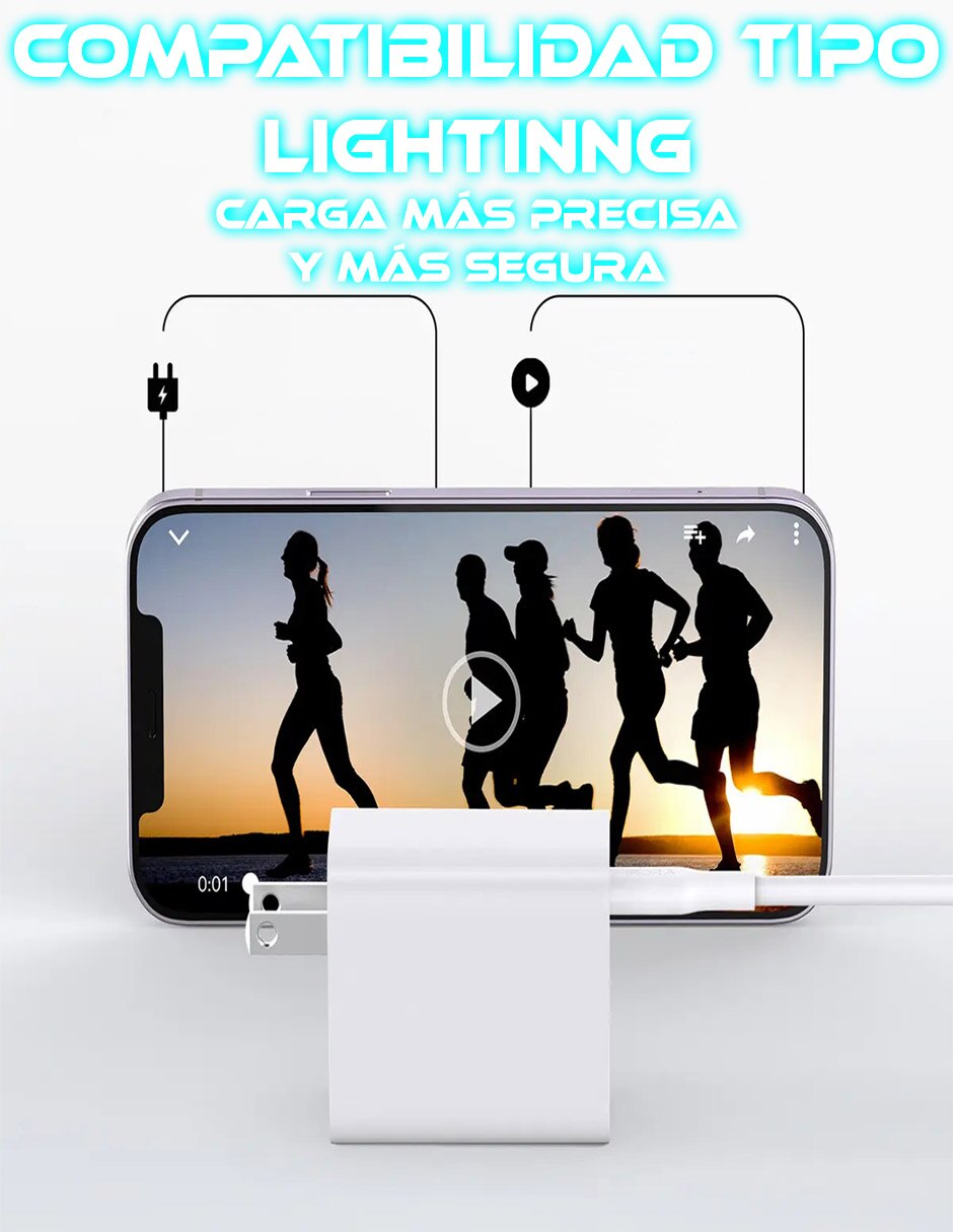 Cargador pared sc-gan30w-wtip lightning 30 w 4